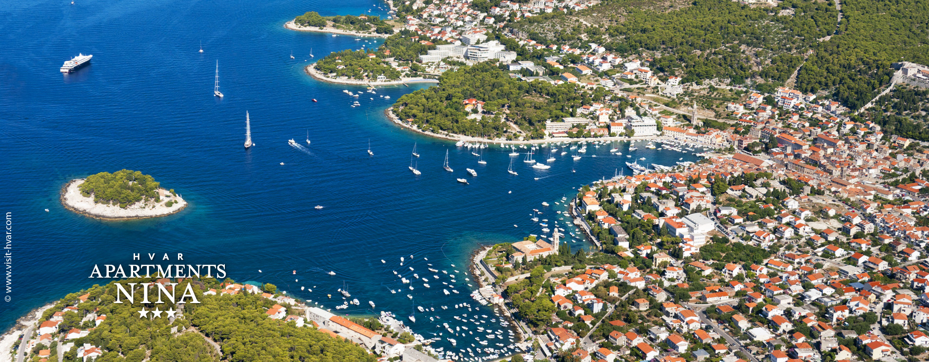 Hvar town on the island of Hvar